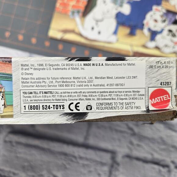 VTG Mattel 101 Dalmatians 24 Piece Jigsaw Puzzle 1996 Ages 3 to 7 Mailbox Stamps - Picture 5 of 6